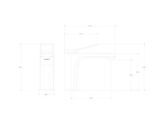 Смеситель для раковины Wonzon & Woghand WW-XH-013-MB чёрный матовый
